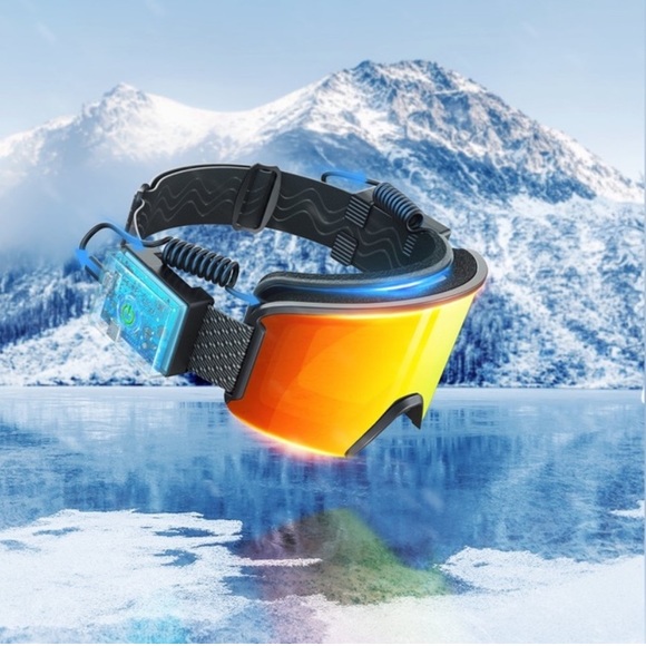 💎NWT: HEATED SKI GOGGLES TAETRONICS, Anti-Fog Lens, UV Full Protection SABLE - Picture 10 of 12
